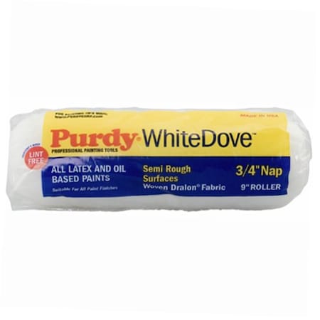 Purdy 9" Paint Roller Cover, 3/4" Nap Nap, Woven Dralon 14A672094